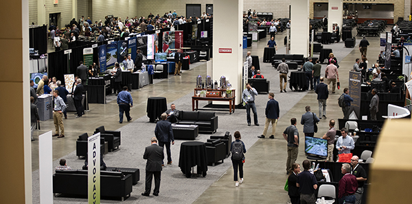 Photo: Exhibit Hall at Transportation Conference.